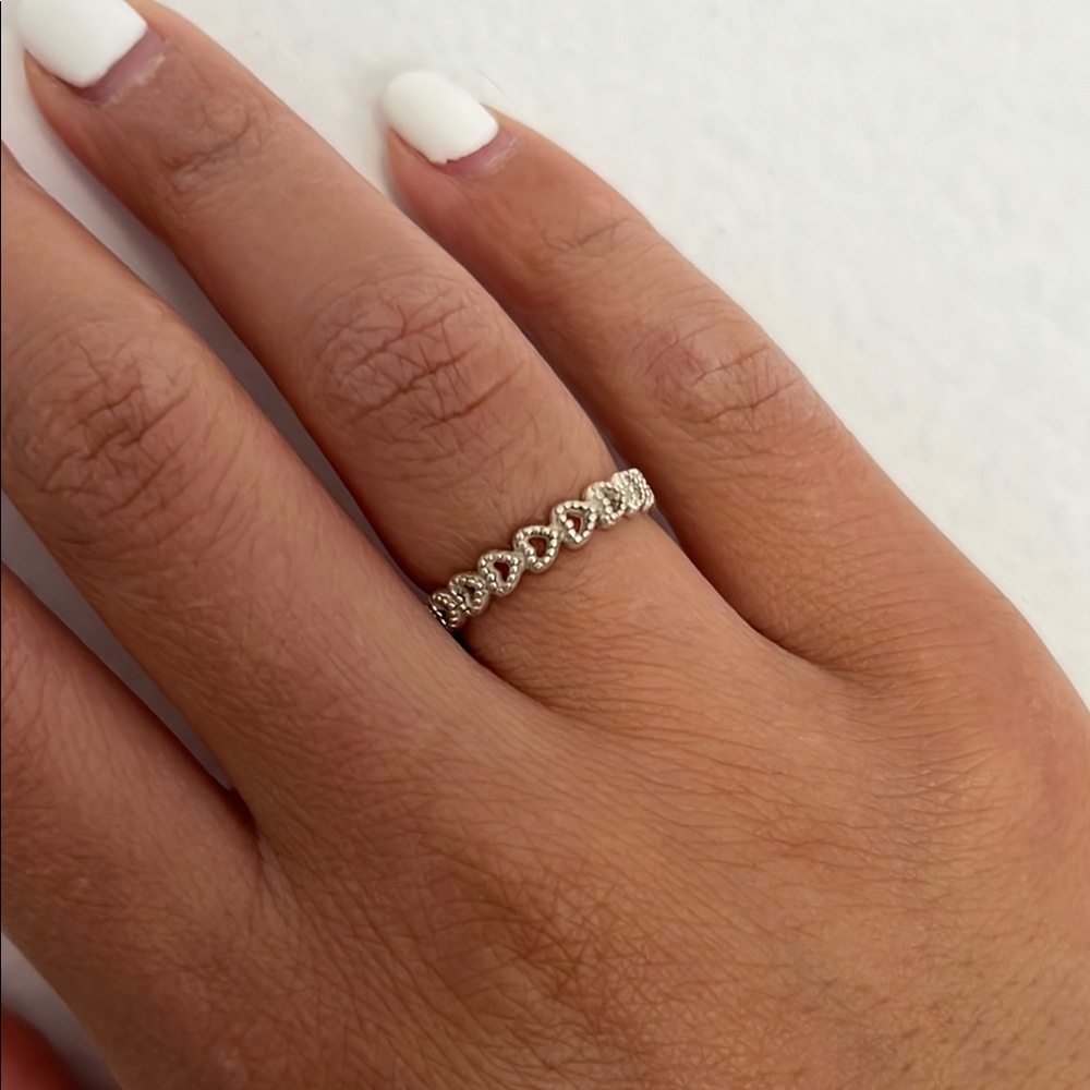 Pandora Band of Hearts Ring